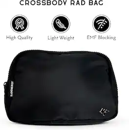 RadEnergy - Faraday Crossbody Bag, 1 Pack - Black