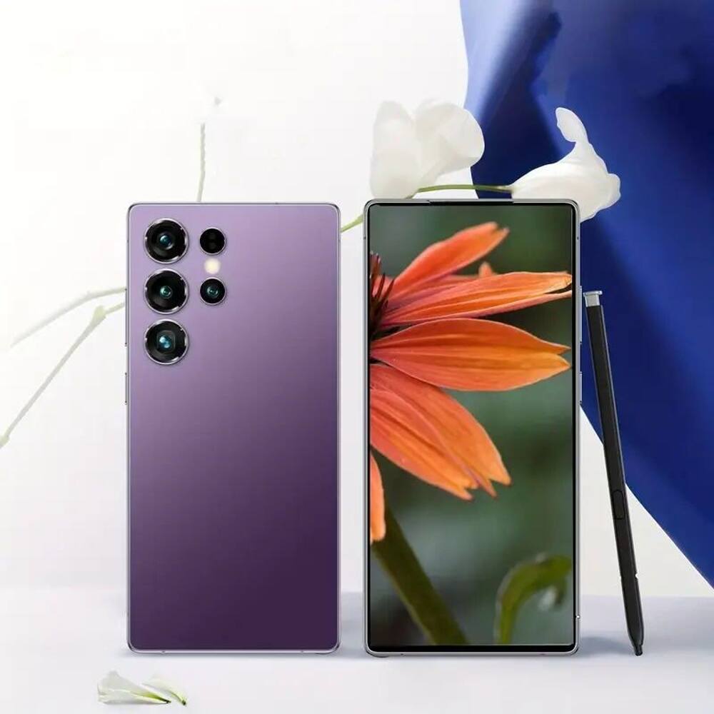 Alt View 2. Loheer - Loheer Unlocked 5G Smartphone 256GB, 6.8" HD+ Display I25 Ultra Phone with Built in Pen, 6000mAh Battery, Purple - Purple.