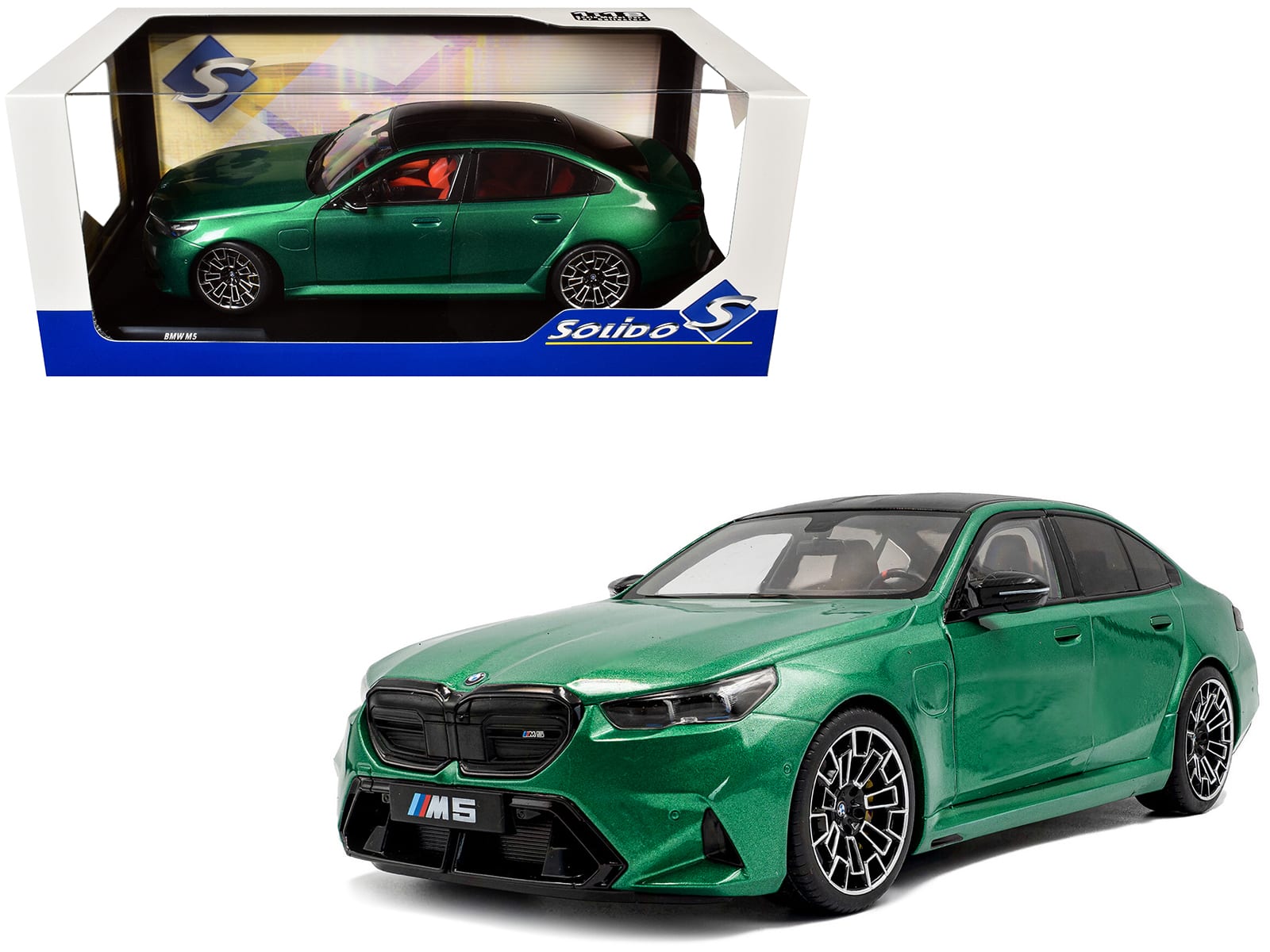 2025 BMW M5 Isle of Man Green Metallic 1/18 Diecast Model Car by Solido price history on PriceWatchPro