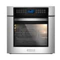 Empava - 24 in. Electric Single Wall Oven 2.3 cu. ft. Capacity Touch Control Kitchen Compact Convection Oven - Stainless Steel