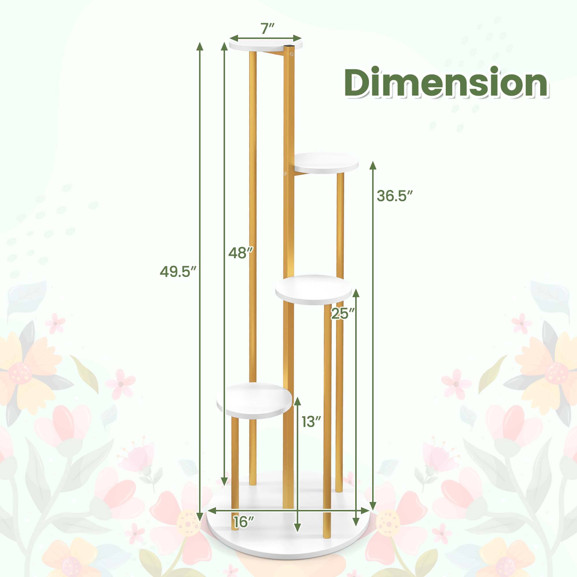 7"  
Dimension  
36.5"  
49.5"  
48"  
25"  
13"  
16"