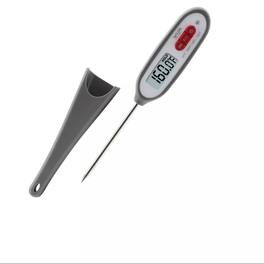 Taylor - Compact Instant-Read Pen Style Digital Kitchen Meat Thermometer - Waterproof Grey