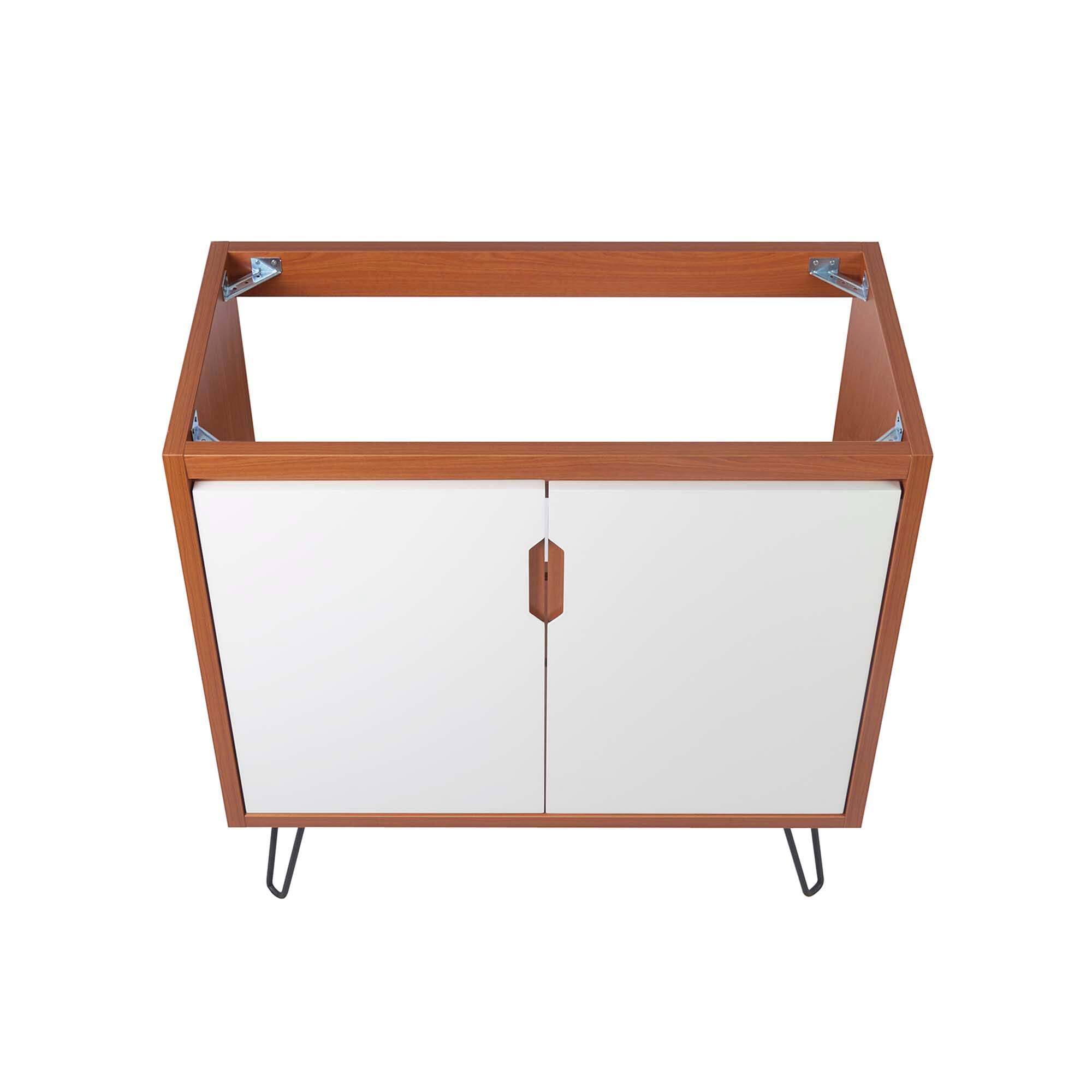 Alt View 5. Modway - Energize Bathroom Cabinet Basin Not Included - Cherry White.
