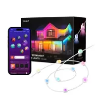 YEELIGHT - 100 Ft Outdoor Permanent RGBIC String Light, IP67, Bluetooth, App Control, for Eaves/Christmas/Party Decor - White - Alt_View_Zoom_1
