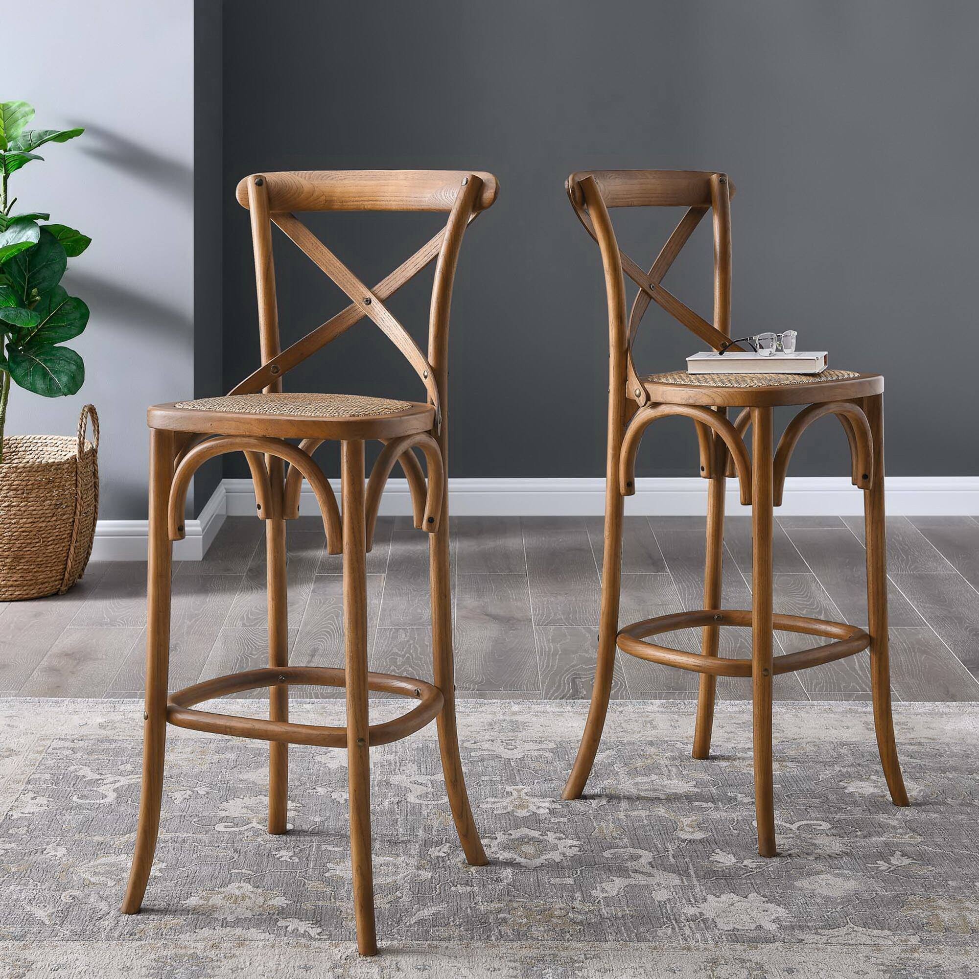 Alt View 4. Modway - Gear Bar Stool by Modway - Brown.