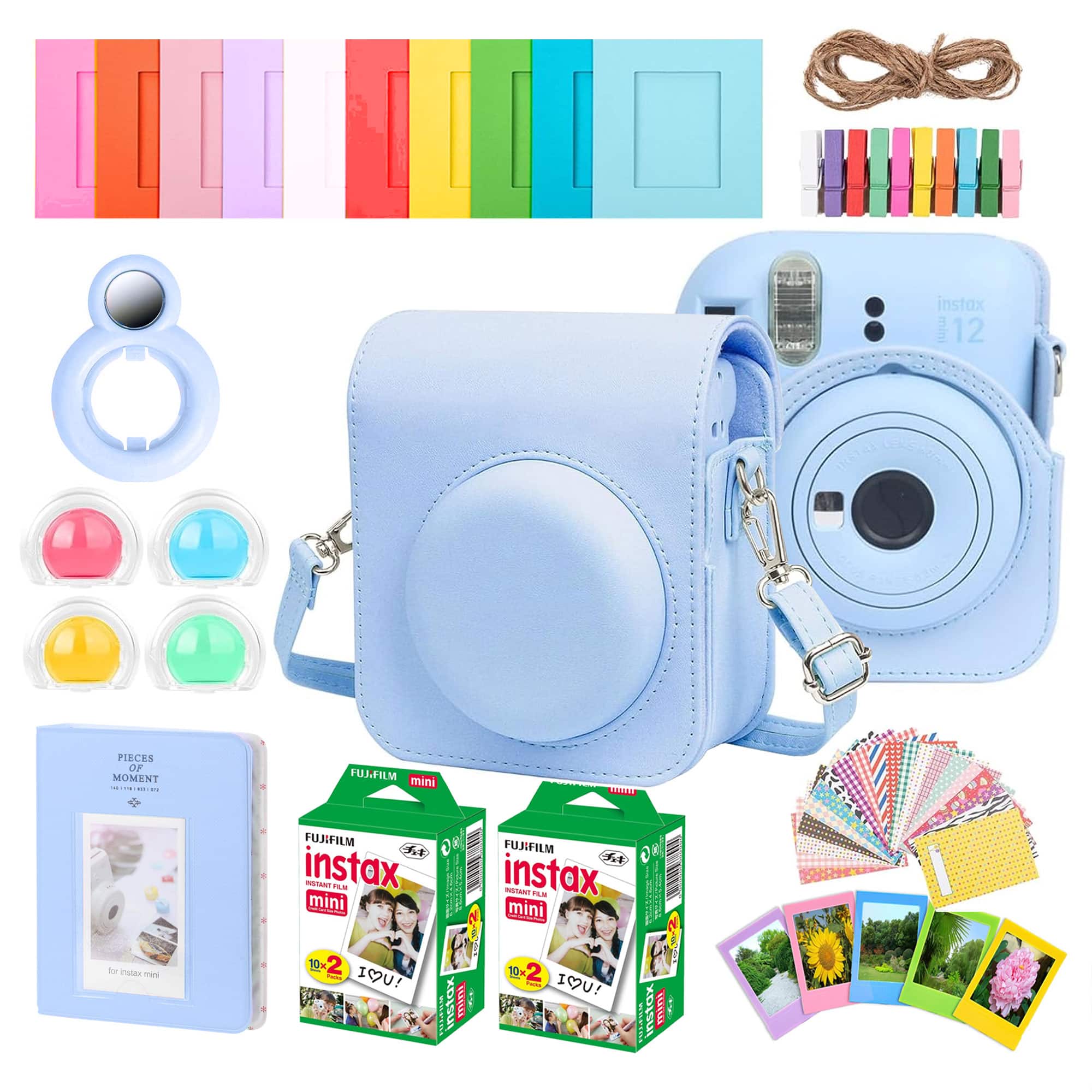 Complete Accessory Kit for Fujifilm Instax Mini 12 with 2x10 Film 2 Pack - Blue price history on PriceWatchPro