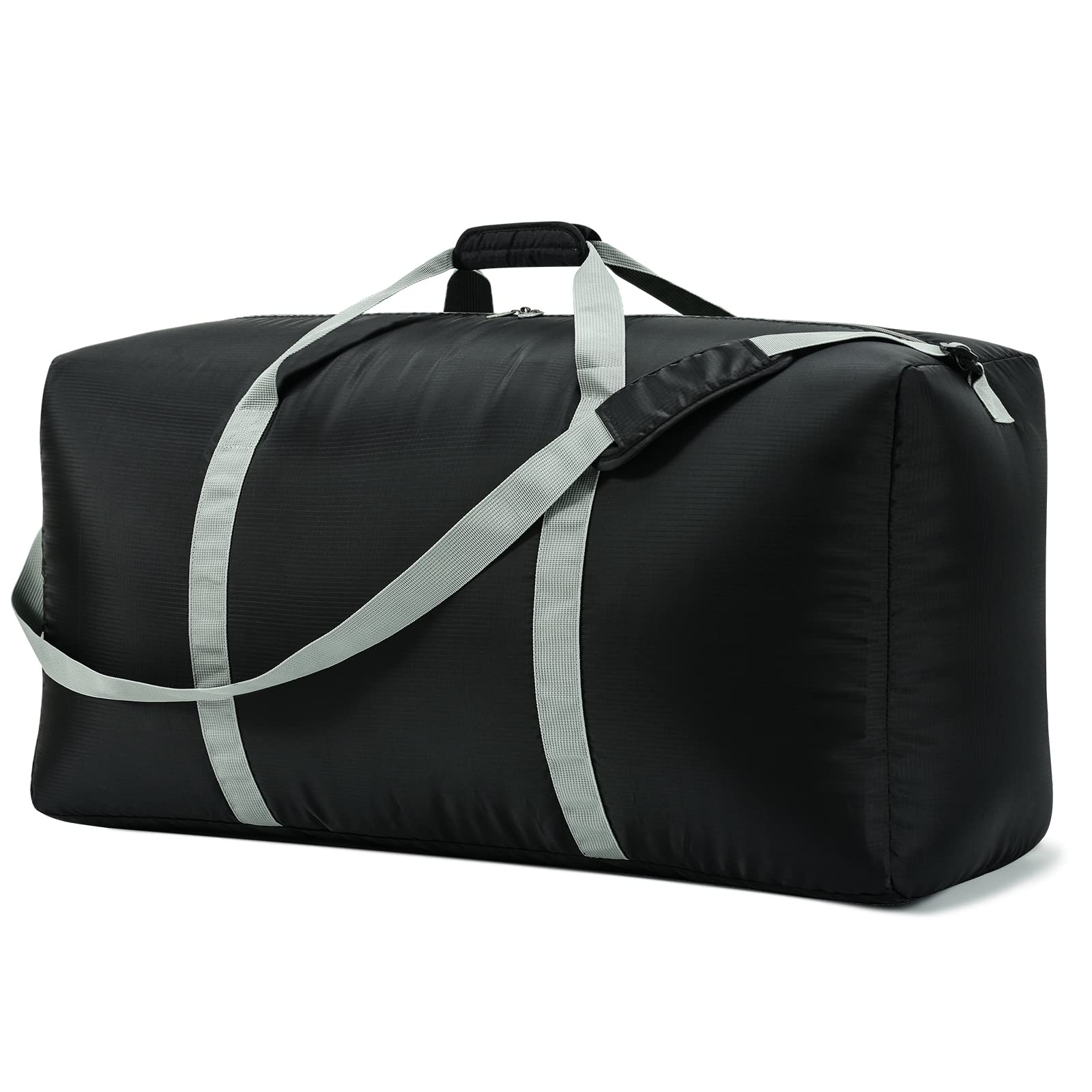 Front. Paradigms Interiors - Extra Large Duffel Bag Lightweight Luggage For Travel- - Black.