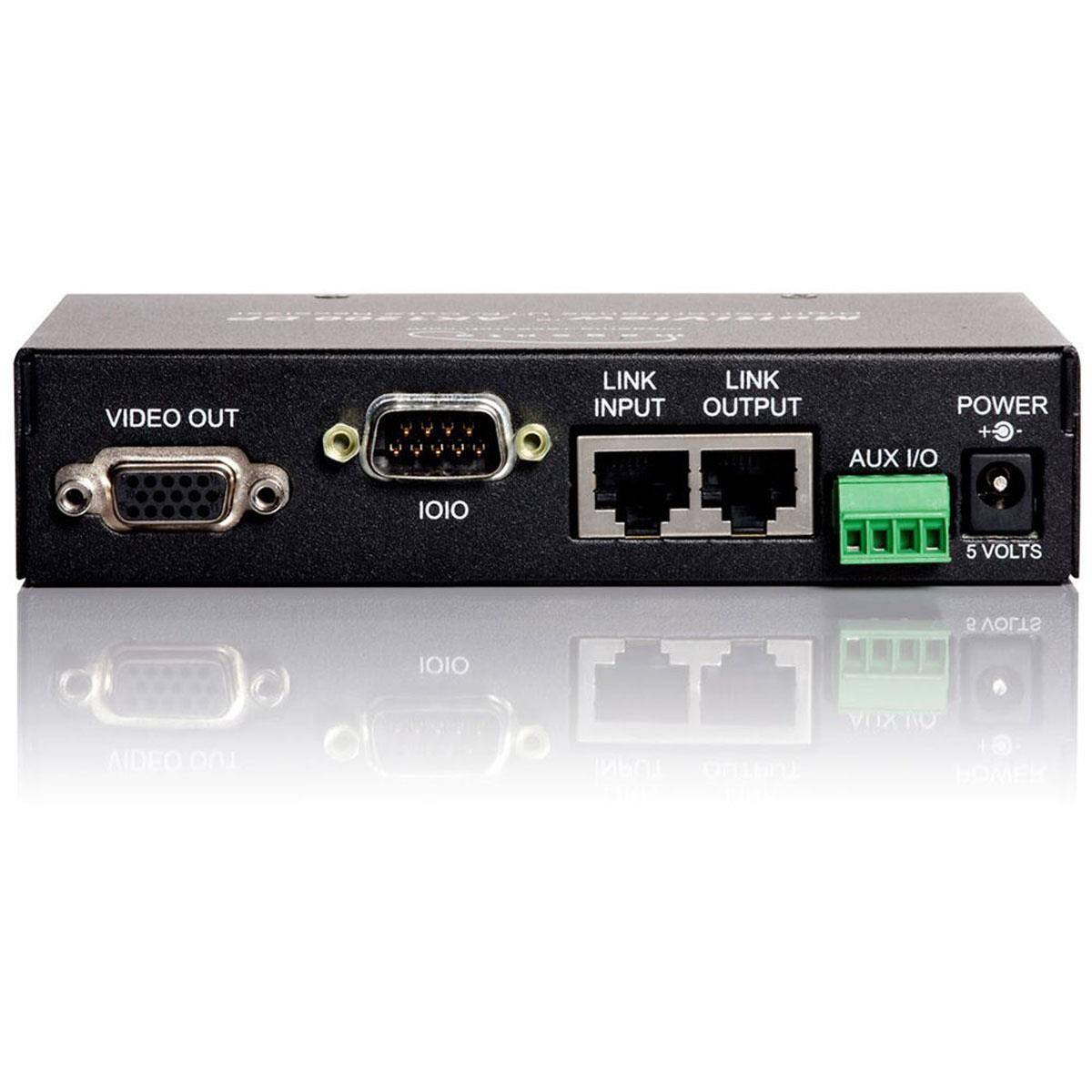 VIDEO OUT  
LINK INPUT LINK OUTPUT  
AUX I/O  
POWER + 5 VOLTS  

1010  
1010
