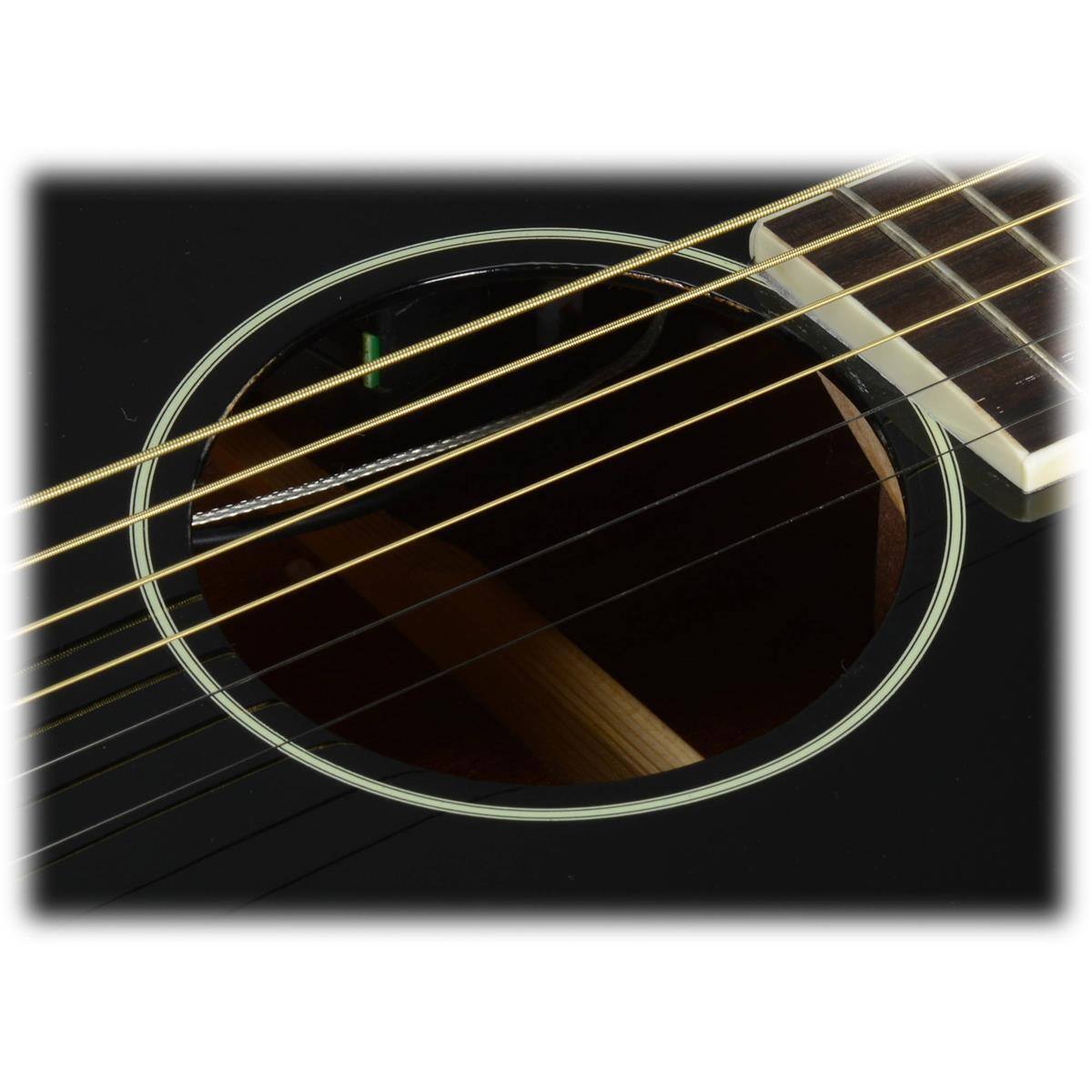 Alt View 9. Ibanez - Ibanez Talman Series TCY10E Acoustic Electric Guitar, Rosewood Fretboard, Black High Gloss.