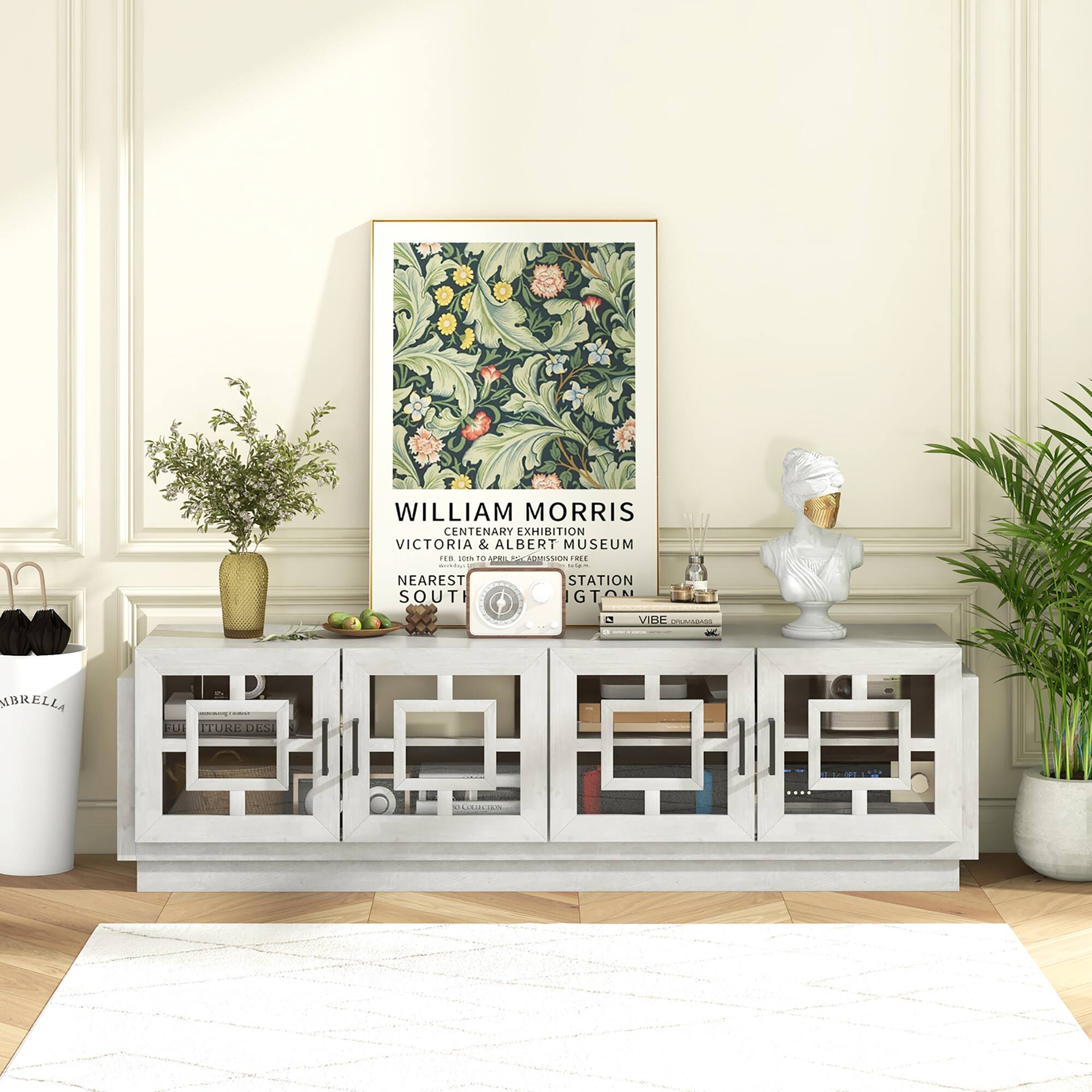 William Morris Centenary Exhibition Victoria & Albert Museum. Nearest station South Gate.