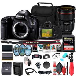 EOS 5DS DSLR Camera (Body Only) (0581C002) + Canon Lens Graphic Bundle (International Version)