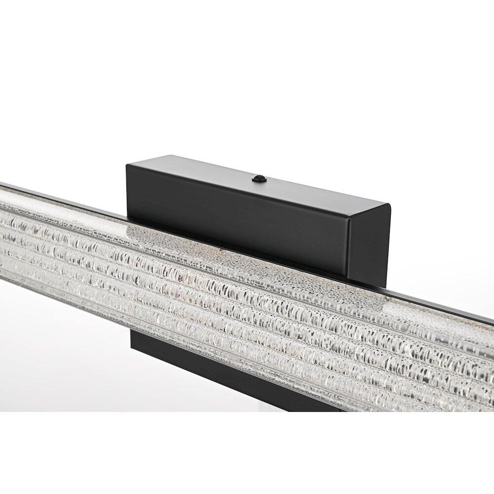 Alt View 4. Living District - Jaxx 24 Inch Led Wall Sconce In Black - Black.