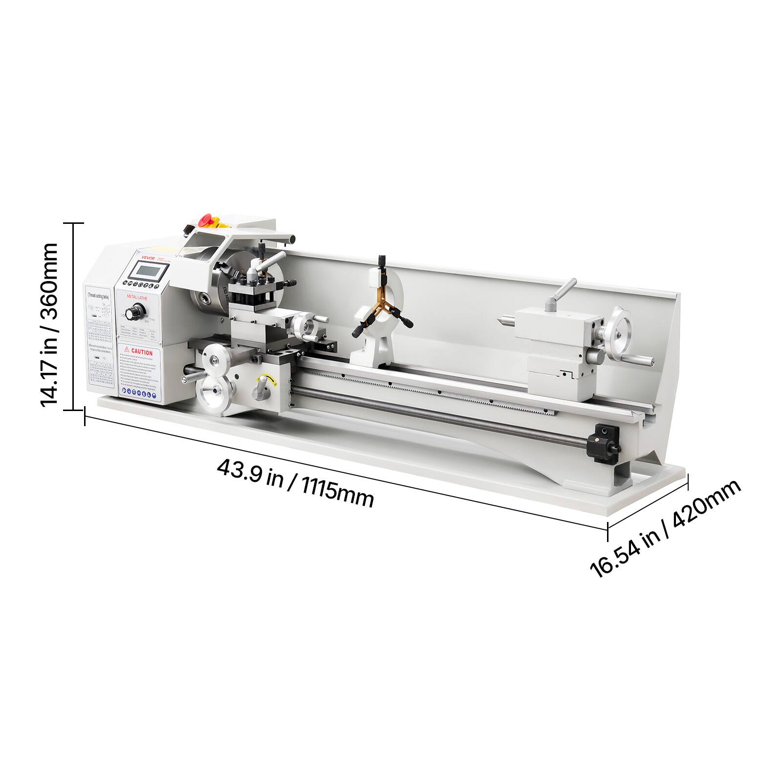 / 360mm 14.17 in/
VOVOR ....... Traducingate RETALLATIVE A CAUTION 0000000
43.9 in / 1115mm
in / 420mm 16.54