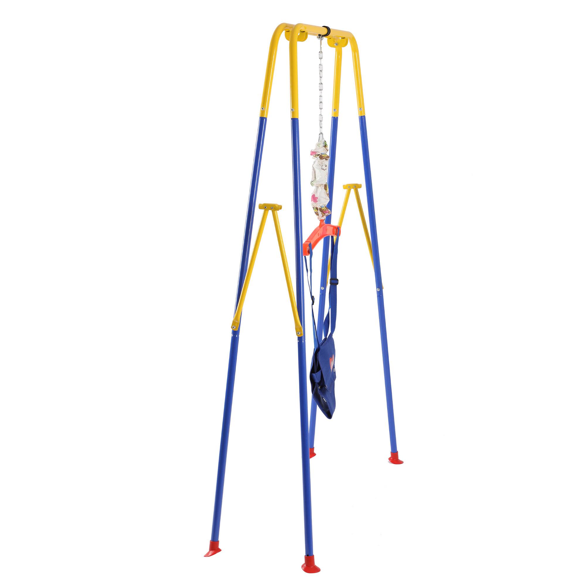 Alt View 6. HolaHatha - HolaHatha 3 in 1 Toddler Swing Set with adjustable Rope, and Removable Seat - Multicolor.