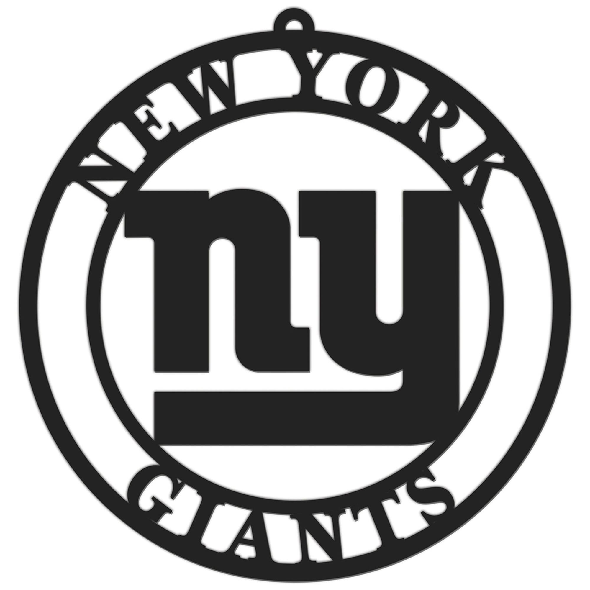 Black New York Giants 16'' Team Logo Cutout