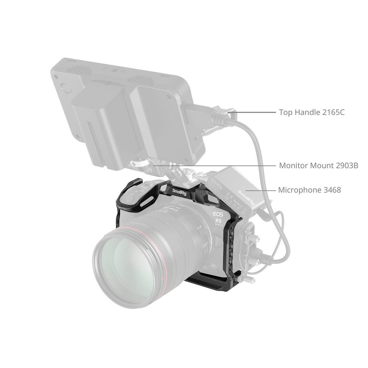 Top Handle 2165C  
SmallRig PO  
SmallRig Monitor Mount 2903B  
Microphone 3468