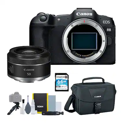 Canon EOS R8 3 Fn2 CONTROL Canon 50 Kingston 64GB SDHC SUSTAIO V30 170- - I CANVAS GOLD Plus Canon -