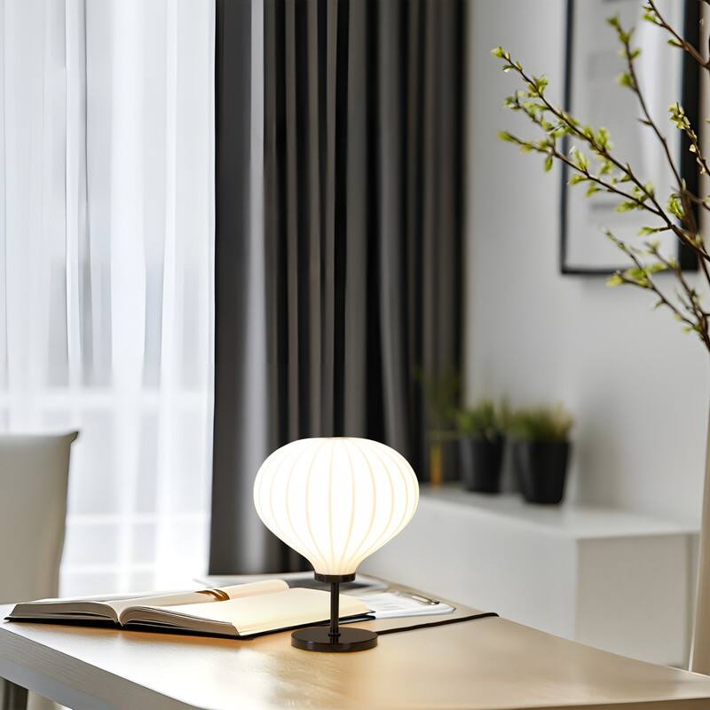 Alt View 5. Brightech - Nimbus LED Modern Contemporary Round Dimmable Bedside Nightstand Desk Lamp - Classic Matte Black.