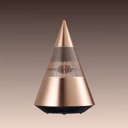 Front. Anysun - Premium Metal 360° Surround Sound Portable Bluetooth Speaker - TWS Stereo Pairing, aptX HD.