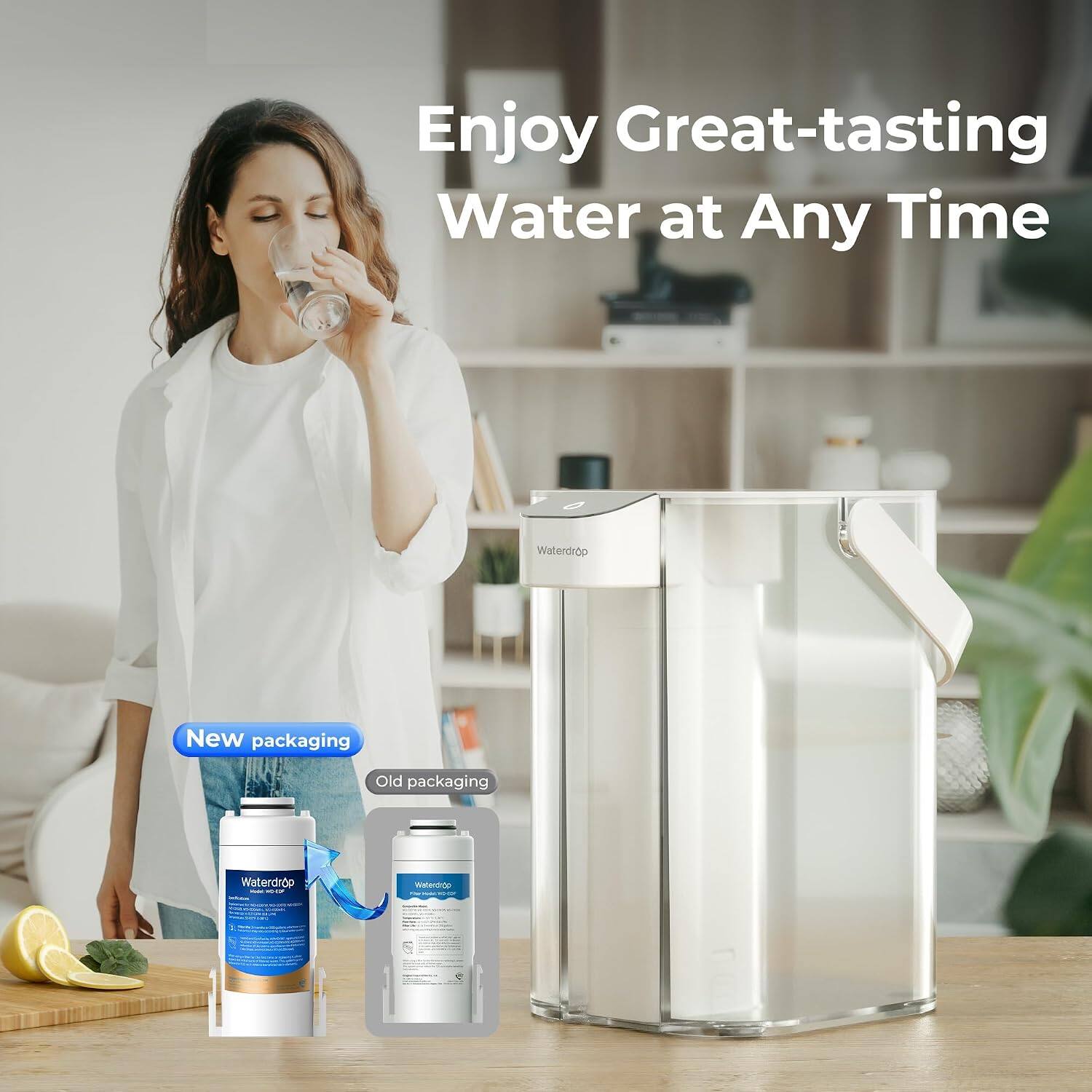 Enjoy Great-tasting Water at Any Time

Waterdrop

New packaging

Old packaging

Waterdrop - MCCP

Waterdrop
