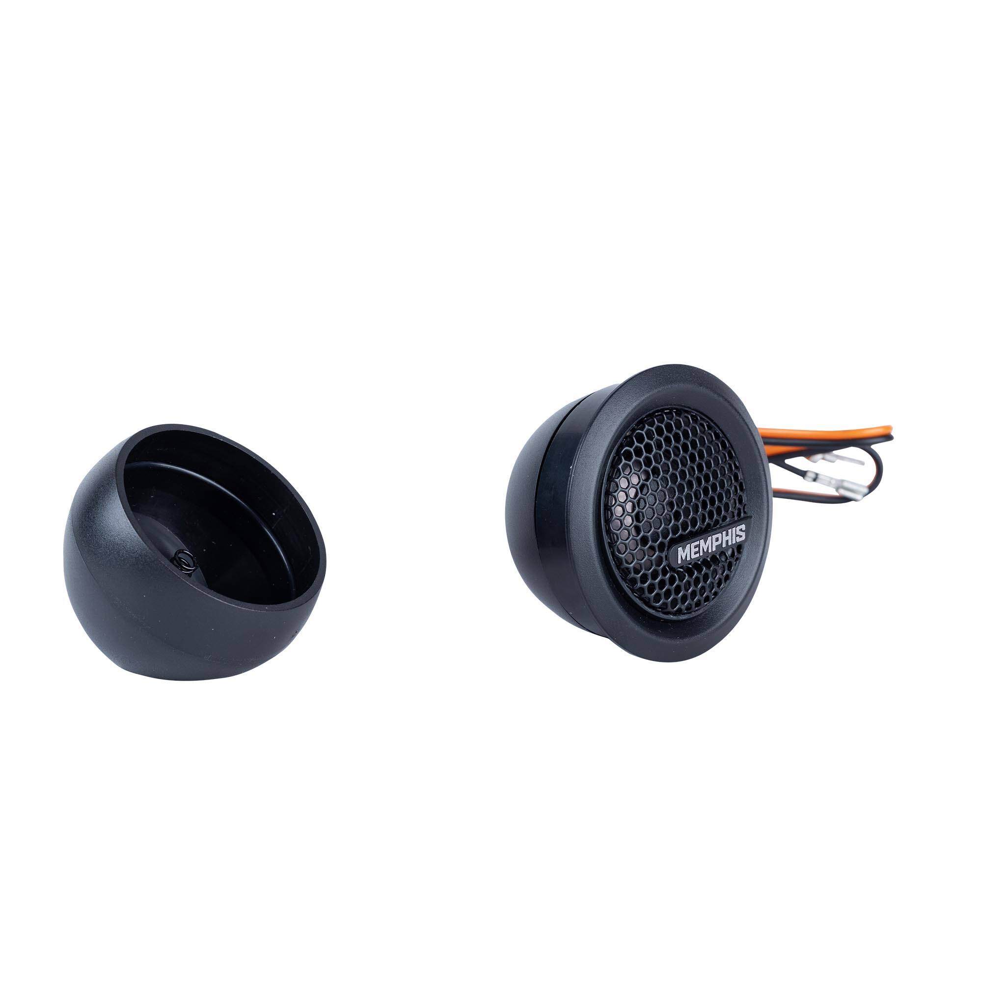 Alt View 1. Memphis Car Audio - Memphis Audio MSA1V M Series 1" Aluminum Dome Tweeters, Pair - Black/Gray.