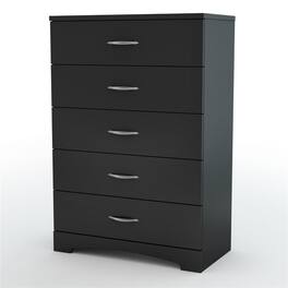 Hivvago - Modern 5-Drawer Chest - Black