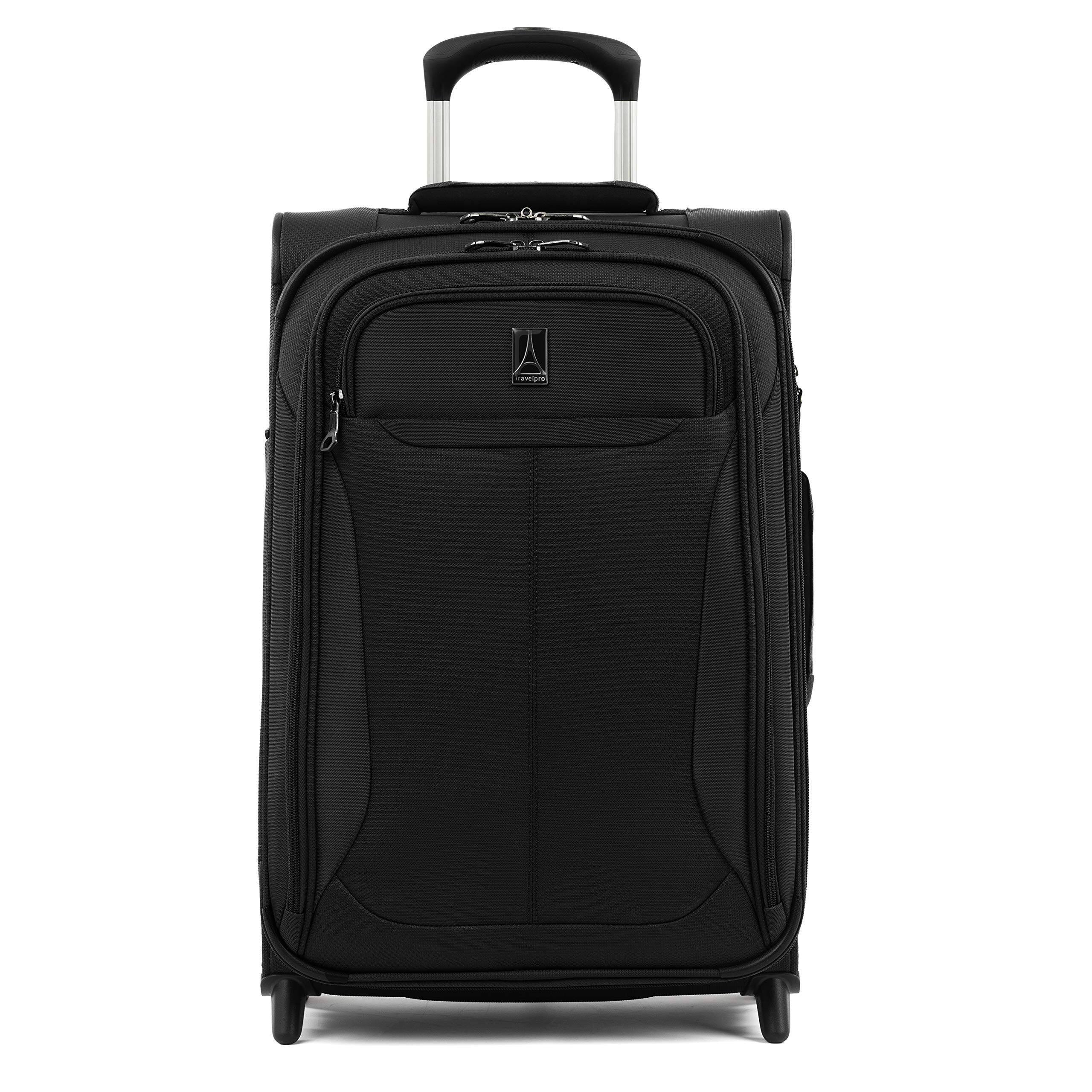Front. Travelpro - Travelpro Tourlite Softside Expandable Upright 22" Carry On - Black.