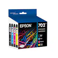 Epson - 702 4-Pack Standard Capacity Ink Cartridges - Black/Cyan/Magenta/Yellow - Front_Zoom