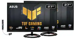 ASUS - TUF Gaming 27" FHD IPS Monitor, Anti-Glare, Flicker Free, AMD FreeSync, HDMI & DKZ Hub (VG279Q3R) 2 Pack - Black