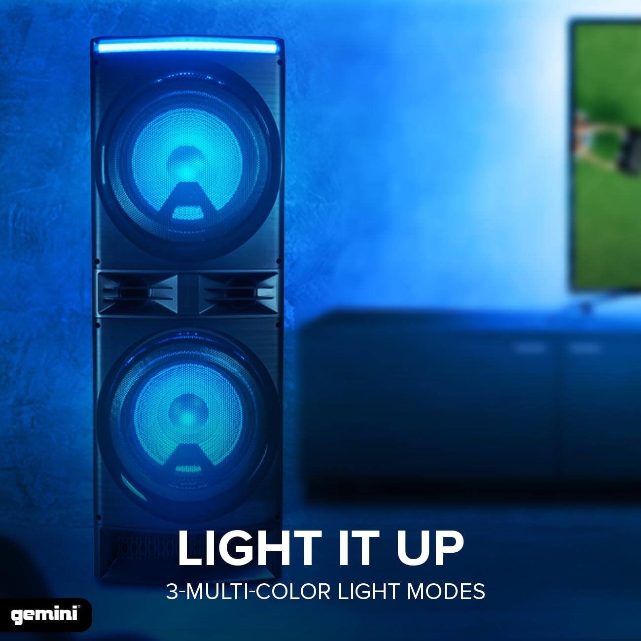 gemini LIGHT IT UP  
3-MULTI-COLOR LIGHT MODES
