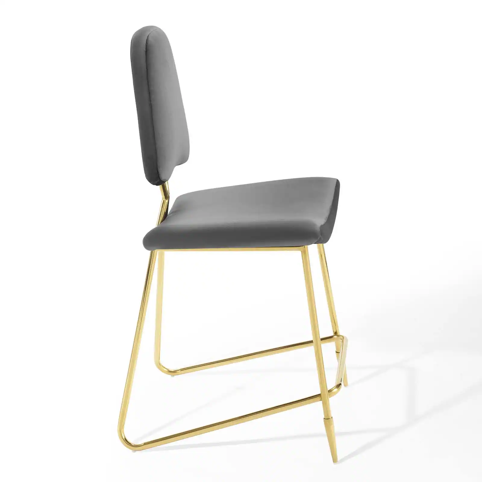 Alt View 2. Modway - Ponder Performance Velvet Counter Stool by Modway - Gray.