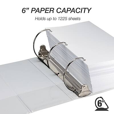 6" PAPER CAPACITY  
Holds up to 1225 sheets