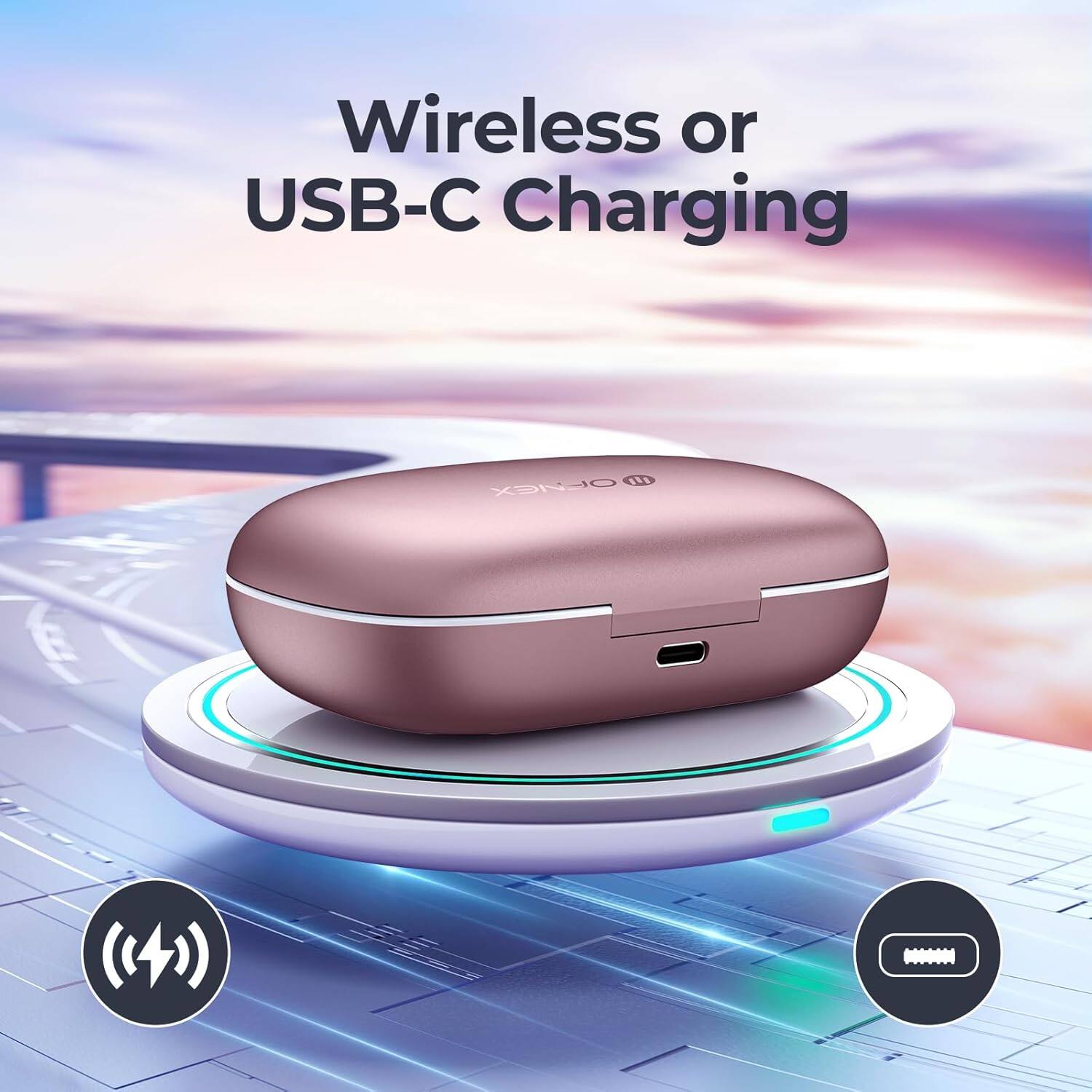 Wireless or USB-C Charging