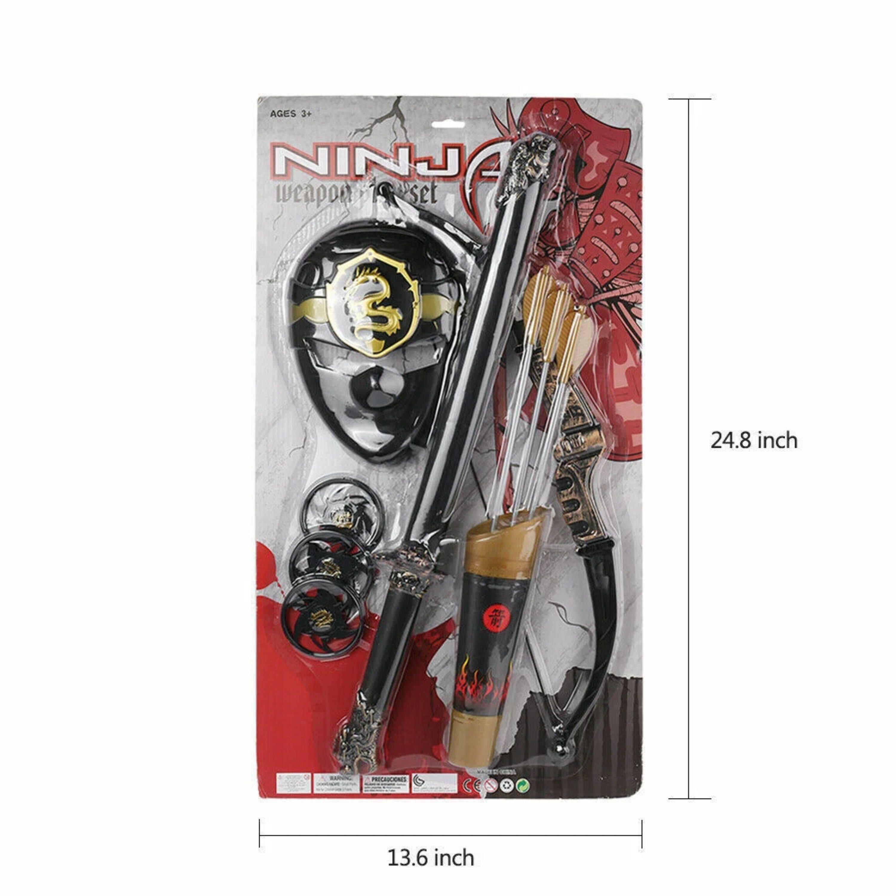AGES 3+  
NINJA  
weapon set  

24.8 inch  
13.6 inch
