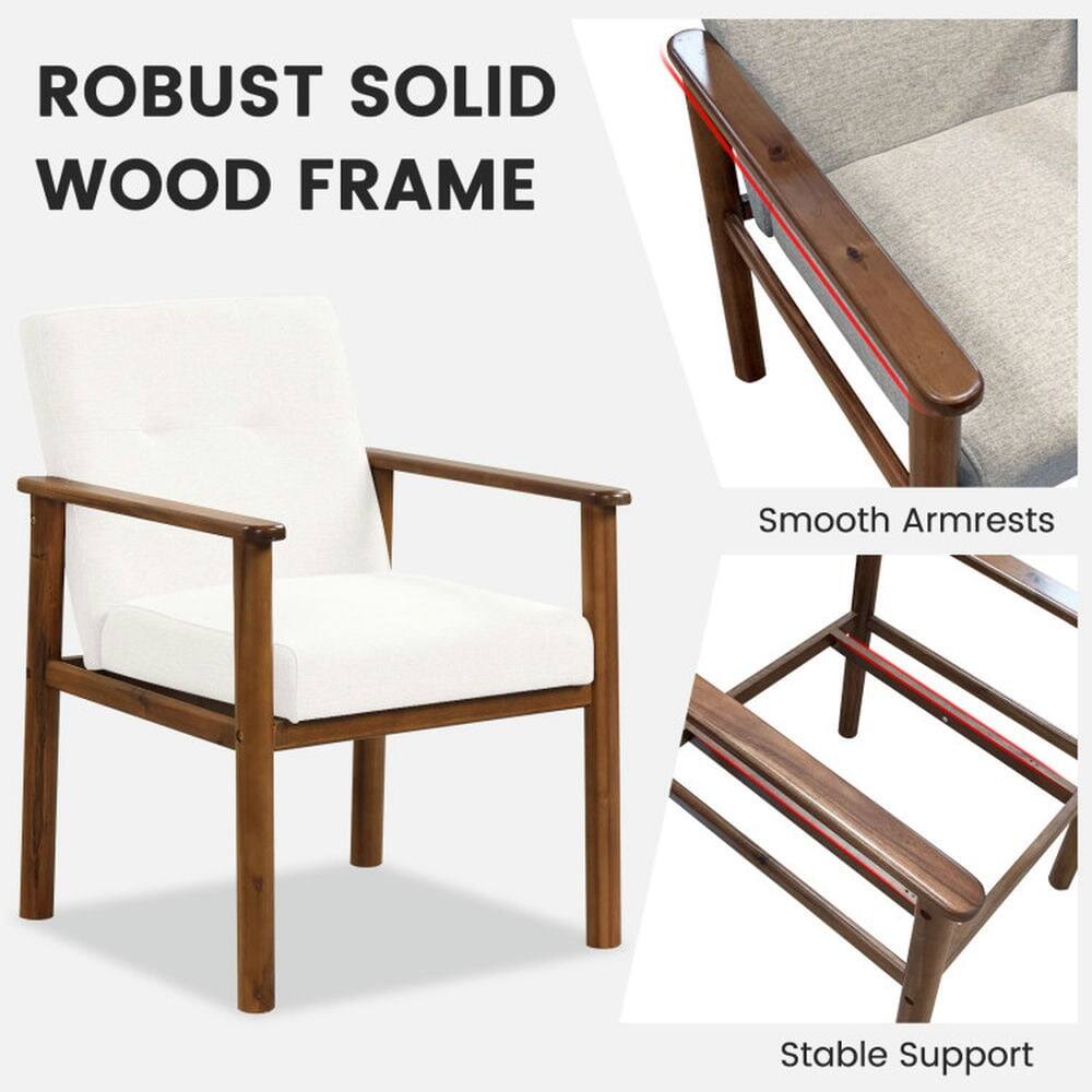 ROBUST SOLID WOOD FRAME

Smooth Armrests

Stable Support