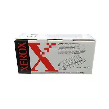 Laser Print Cartridge - up to 3000 prints*
Cartouche pour imprimante laser - jusqu'à 3000 pages
Laserdrucker-Patrone bis 3000 Drucke
Printmodule Tot 3000 afdrukken
Cartuccia per stampante laser - Fino 3000 stampa
Cartucho para impresora láser - Hasta 3000 impresiones
Cartucho para impressora láser - Até 3000 impressões
WorkCentre 390
113R462