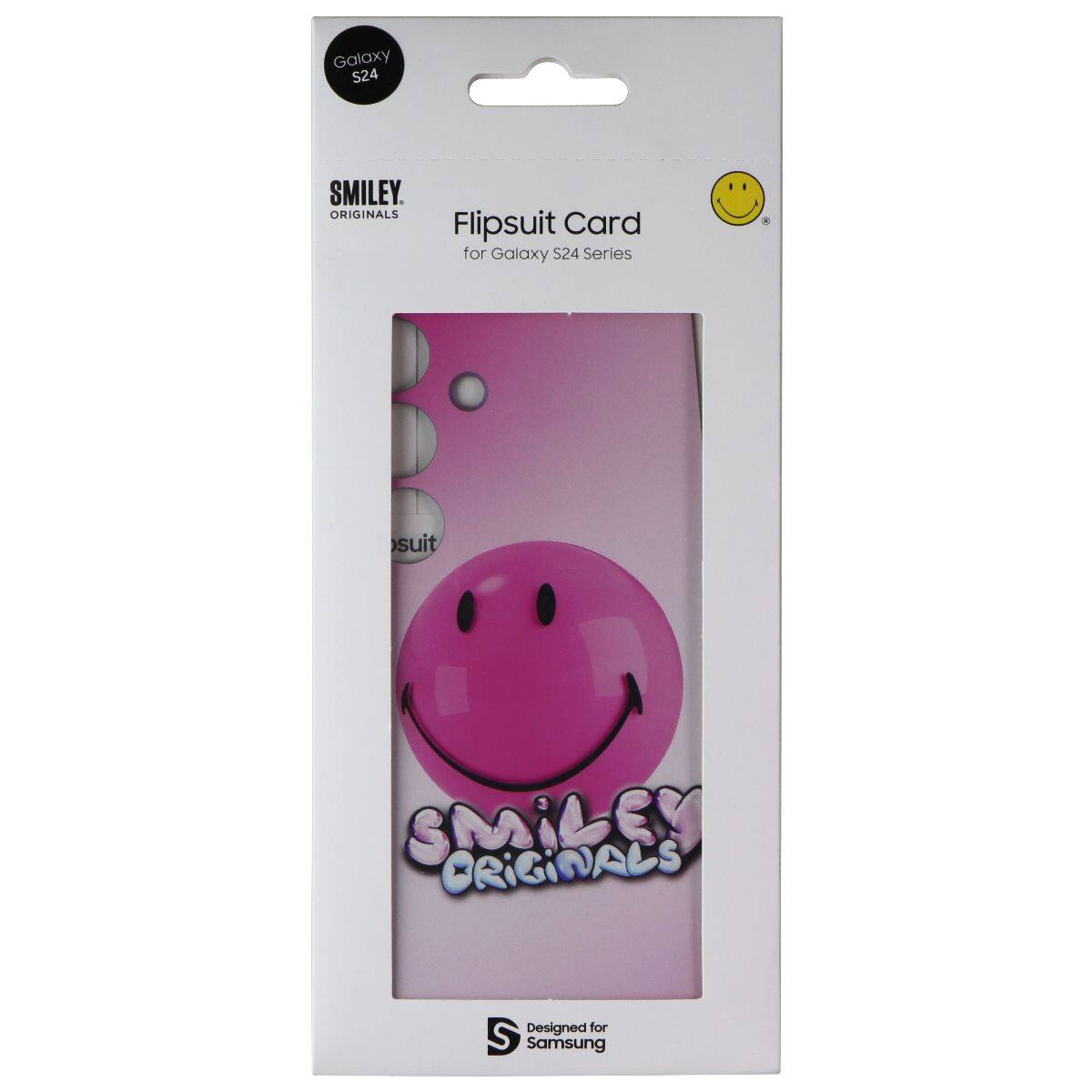 Galaxy S24 SMILEY. ORIGINALS Flipsuit Card for Galaxy S24 Series. suit SMiLEY ORIGINALS Designed for S Samsung