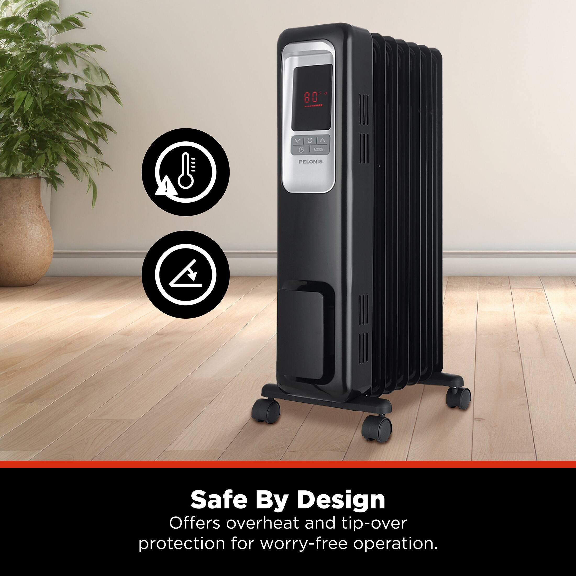 80 - LS PELONIS Safe By Design Offers overhear and tip-over protection for worry-free operation.