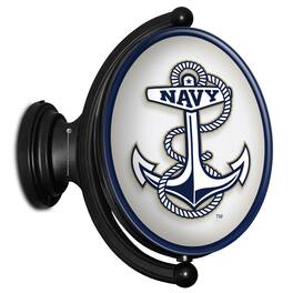 The Fan-Brand - Navy Midshipmen 23'' x 21'' Anchor Illuminated Rotating Wall Sign - Multicolor