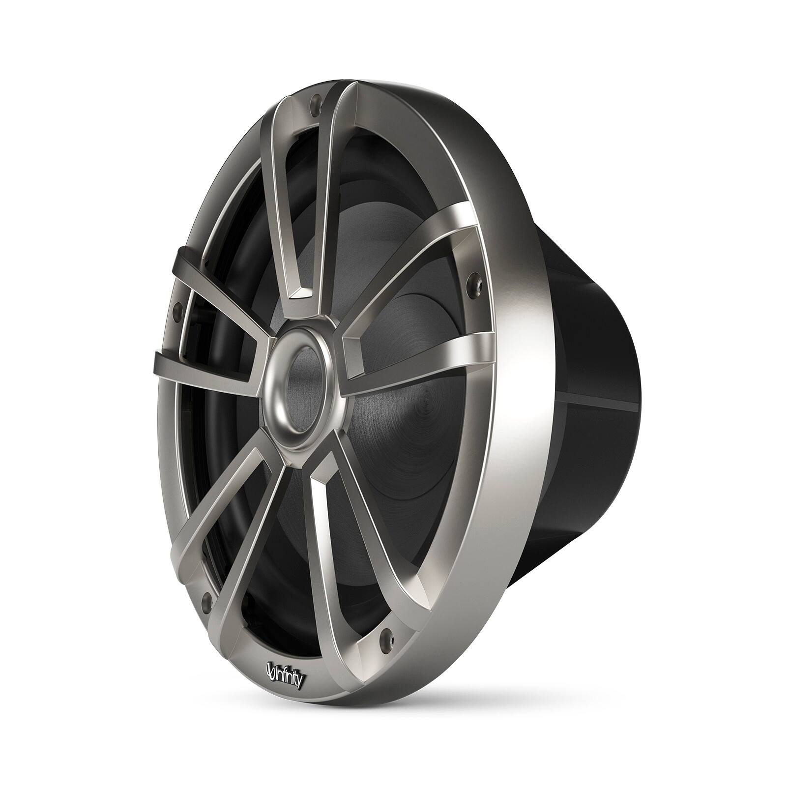 Alt View 10. Infinity - INFINITY 1022MLT 10" Marine subwoofer with rgb lighting - Titanium - Titanium.