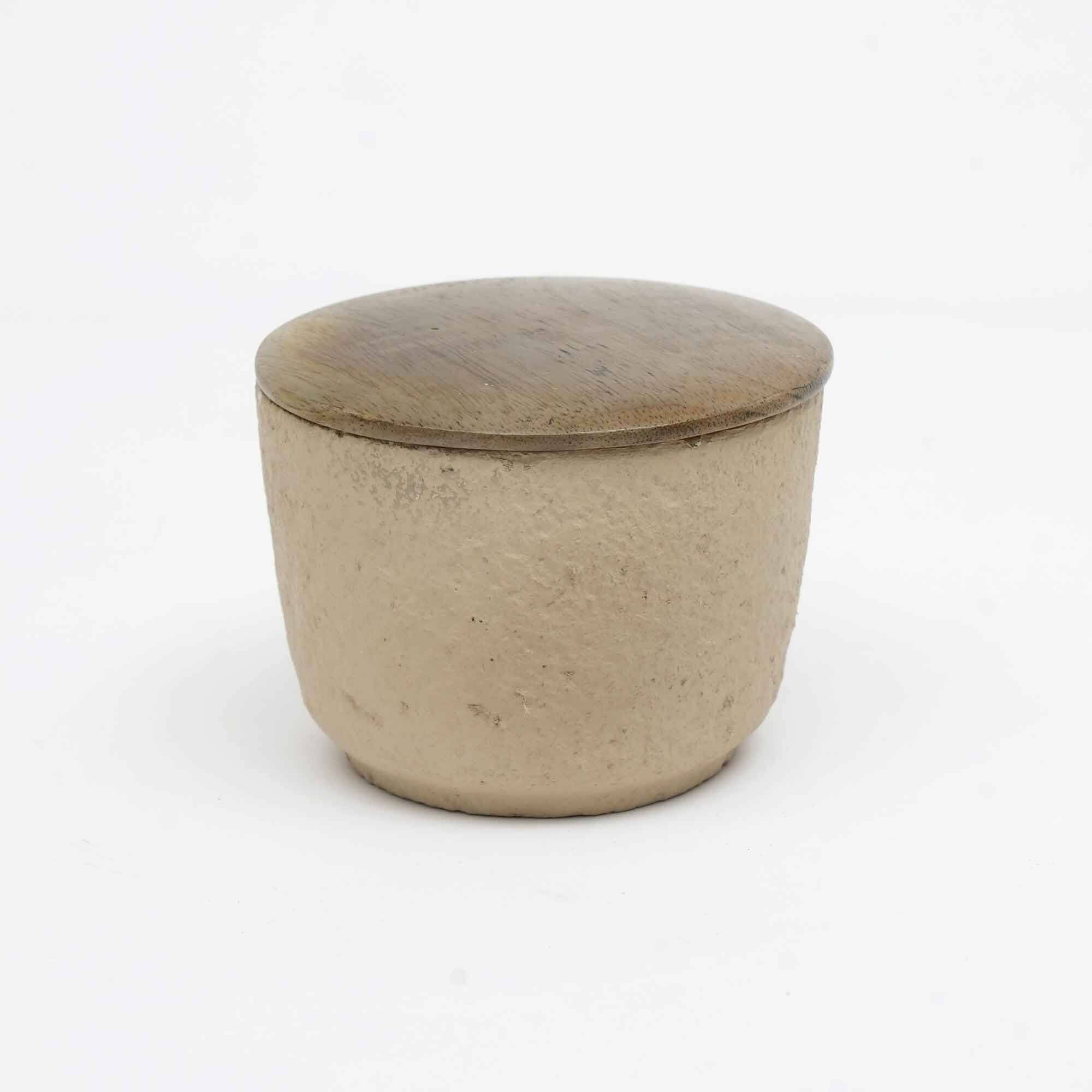 Alt View 1. TinyHomie - Jar Candle Ecomix Wax Wooden Lid Mimosa 7oz.