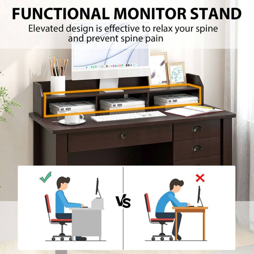 FUNCTIONAL MONITOR STAND  
Elevated design is effective to relax your spine and prevent spine pain  

Elevated design is effective to relax your spine and prevent spine pain