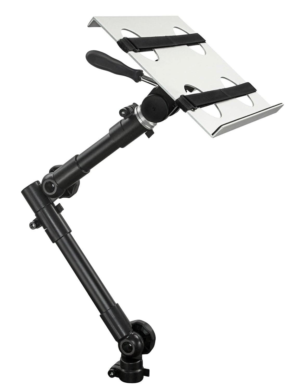 Alt View 4. Mount-It! - Car Laptop Mount with Cup Holder Base for 10–15.6 Inch Laptops and Tablets, Adjustable Vehicle Mount - Black.