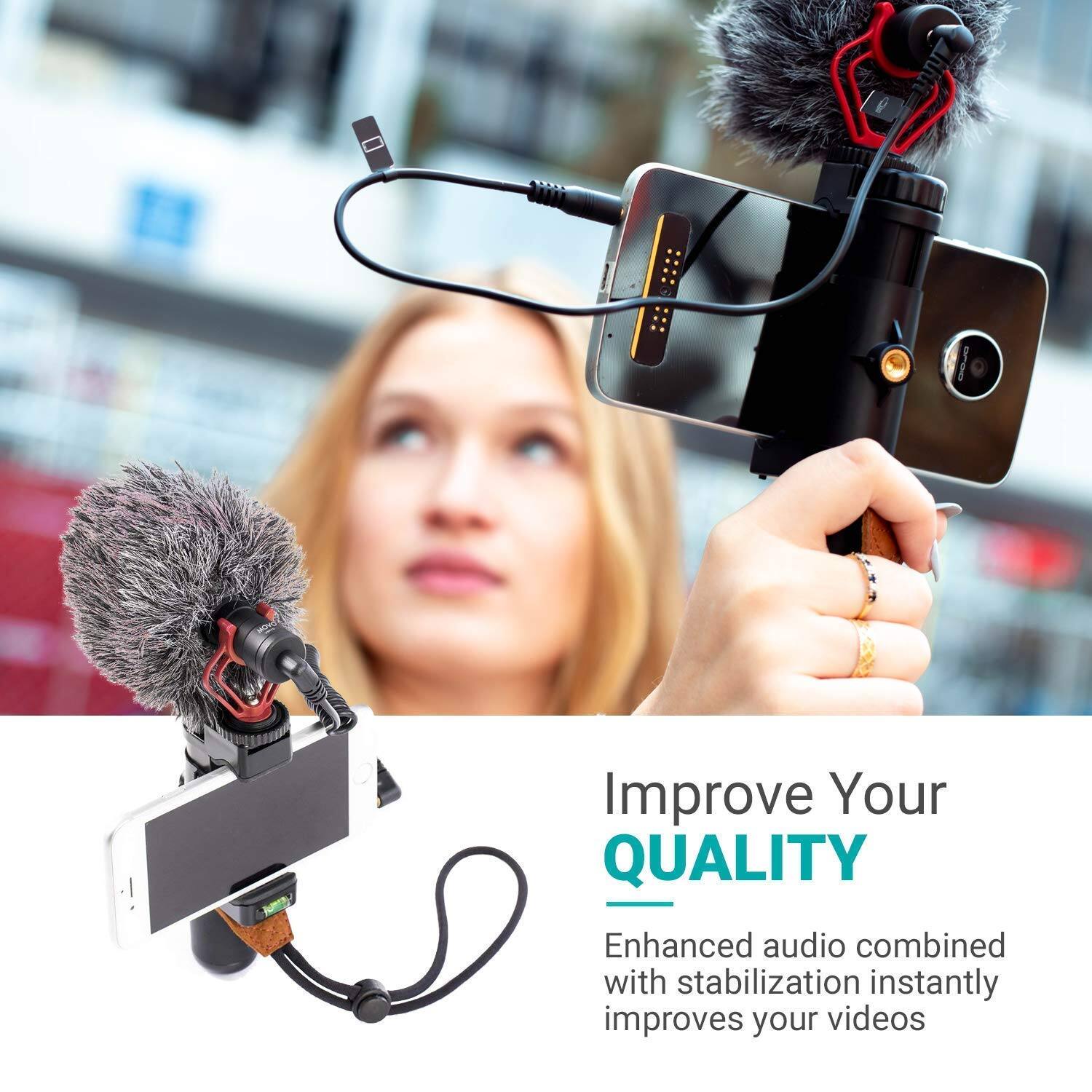 Improve Your Quality

Enhanced audio combined with stabilization instantly improves your videos