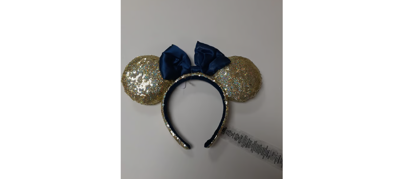 Disney - Minnie Mouse Gold Sequin Headband.