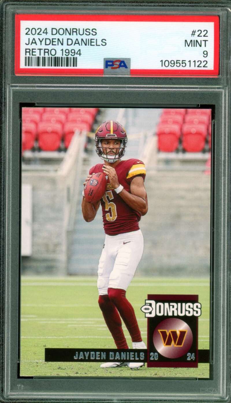 2024 DONRUSS JAYDEN DANIELS RETRO 1994 FSA #22 MINT 9 109551122 5 JONRUSS W JAYDEN DANIELS 20 24 ESA
