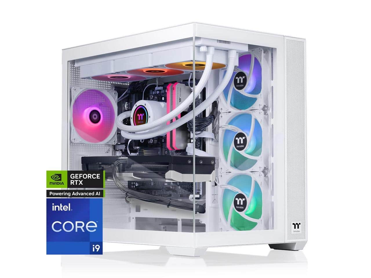 Thermaltake - LCGS View i1470S-380 Gaming PC (i9-14900KF, RTX 5070, 32GB DDR5, 1TB NVMe, Win 11)
