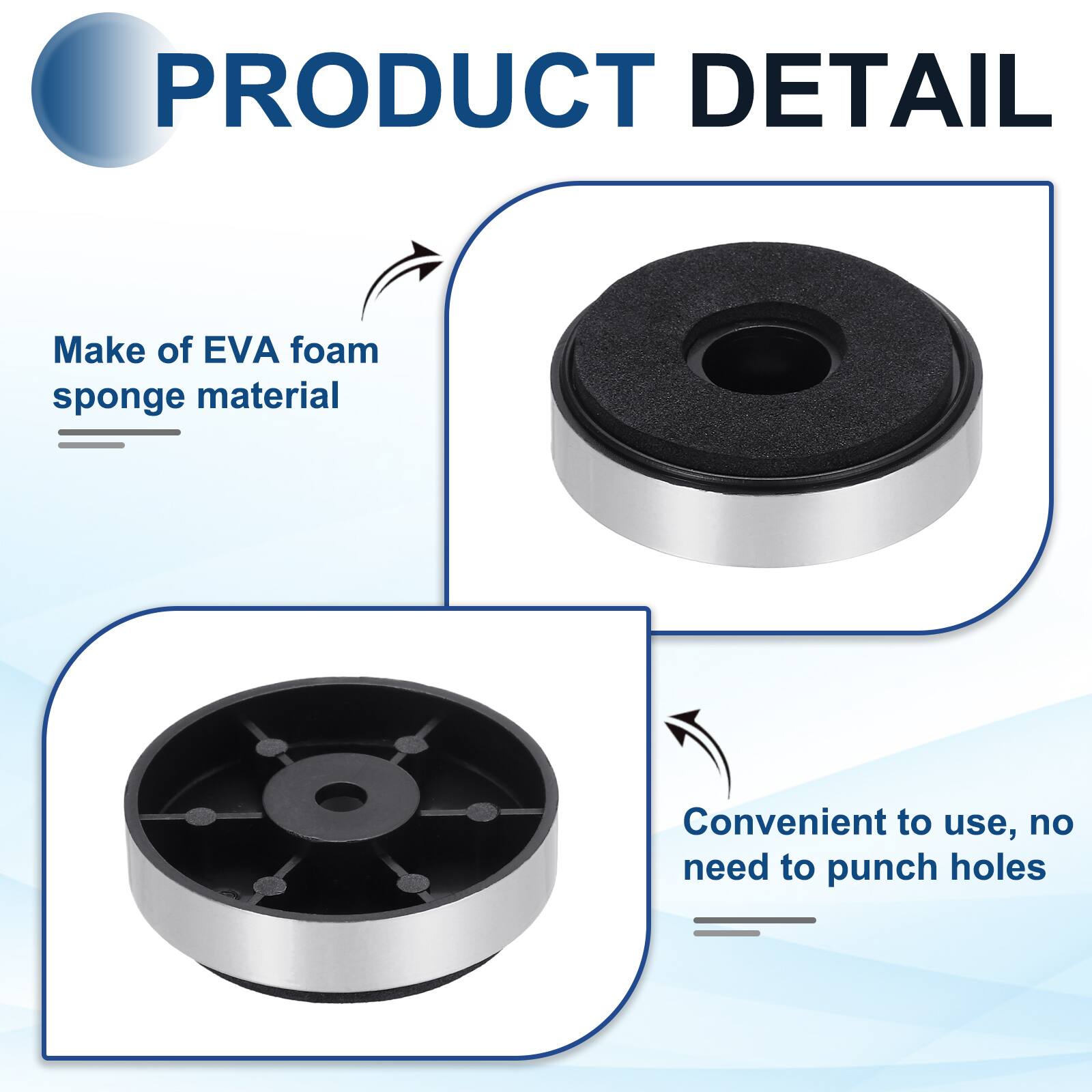 PRODUCT DETAIL

- Make of EVA foam sponge material
- Convenient to use, no need to punch holes