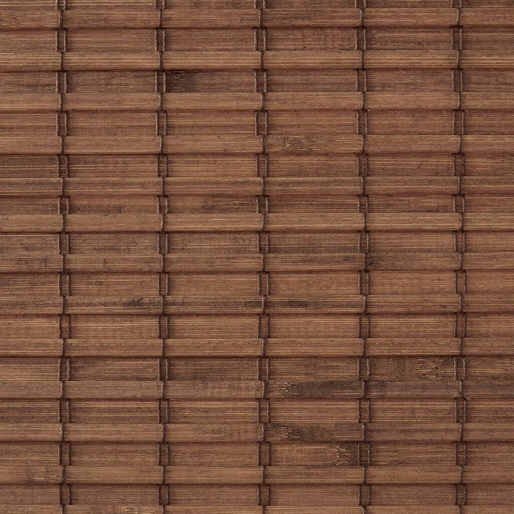 Alt View 5. BreeBe - Bamboo Light Filtering Roman Shade 64'L - Teak.