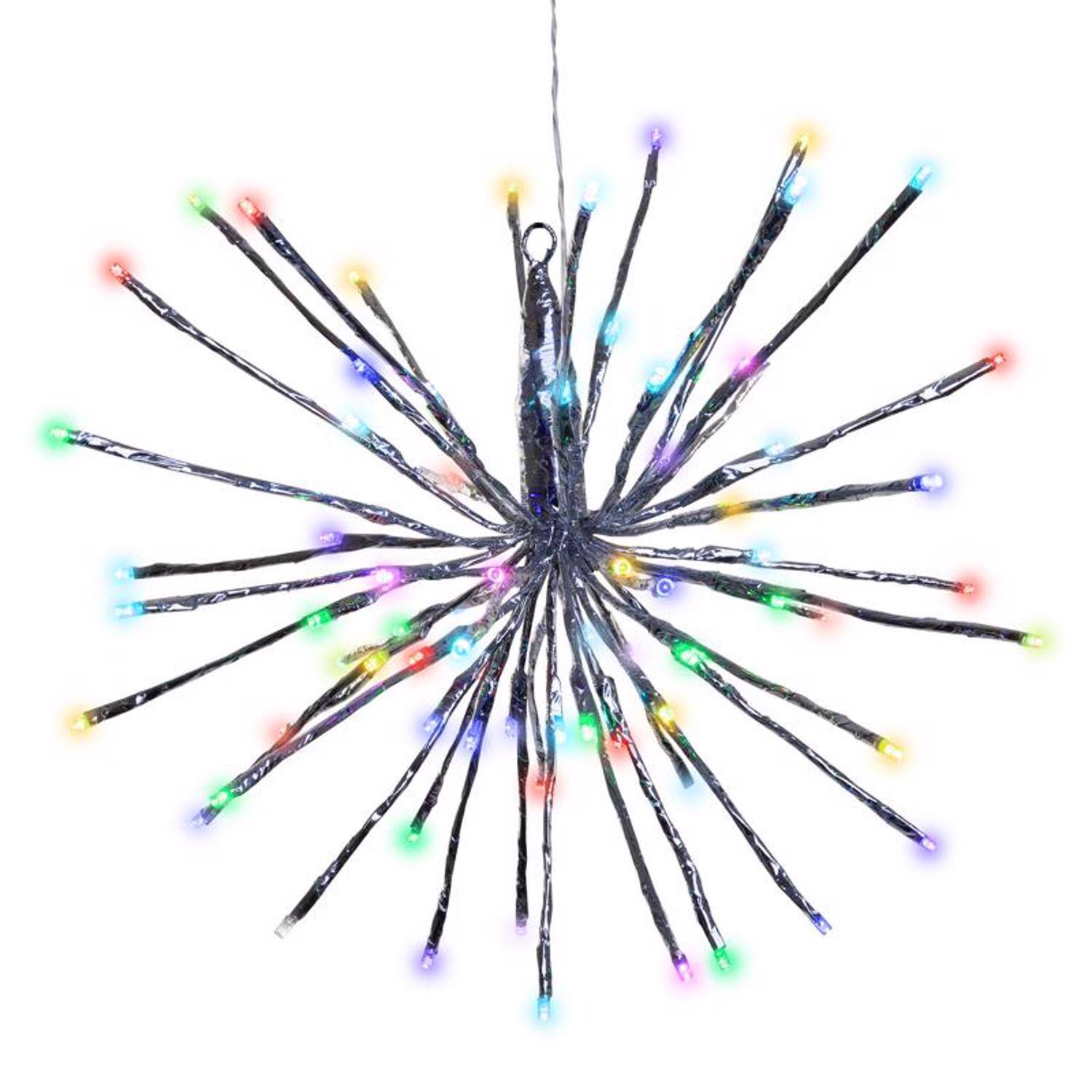 Front. Celebrations - Celebrations Platinum LED RGBW Radiant Blast 16 in. Hanging Decor - Multicolored.